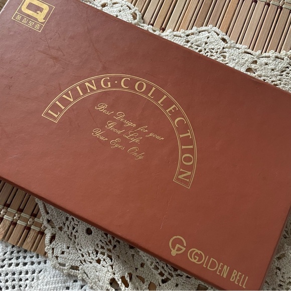 RARE Ornate Gold Hammered Miniature Tea Spoon Fork Utensil Appetizer Set - Picture 8 of 9